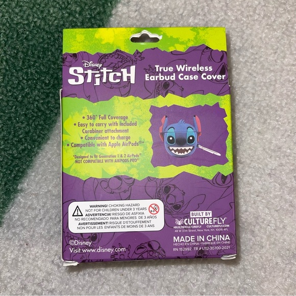 🌺 Disney Stitch Figural True Wireless Earbud Case Cover - Picture 2 of 3